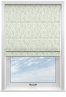 Fernshore, Mint - Twist&Fit Roman Blind